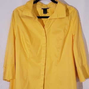 Lane Bryant yellow blouse